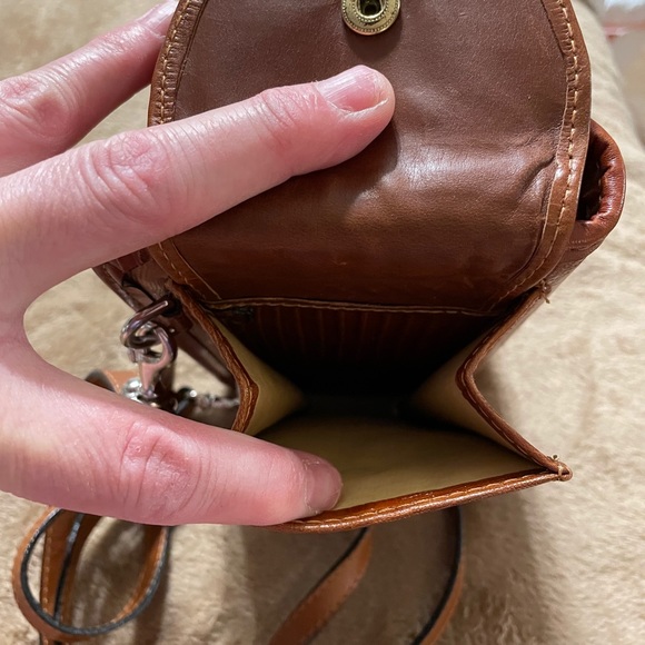 Handmade Leather Crossbody Organizer Purse - Picture 2 of 7